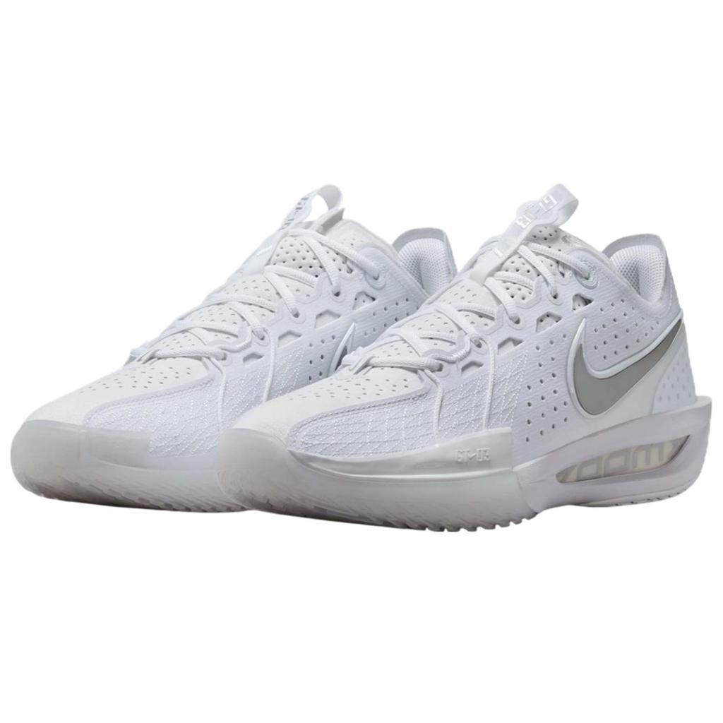 Nike Air Zoom GT Cut 3 White Metallic Silver Unisex Sneakers Green-Strike IB4458-100