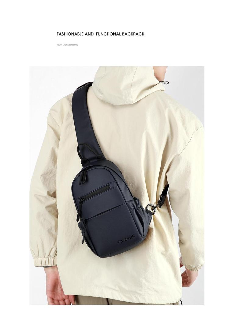 Men's Multi-Compartment Crossbody Bag: Outdoor Sports & Business Commute Handbag