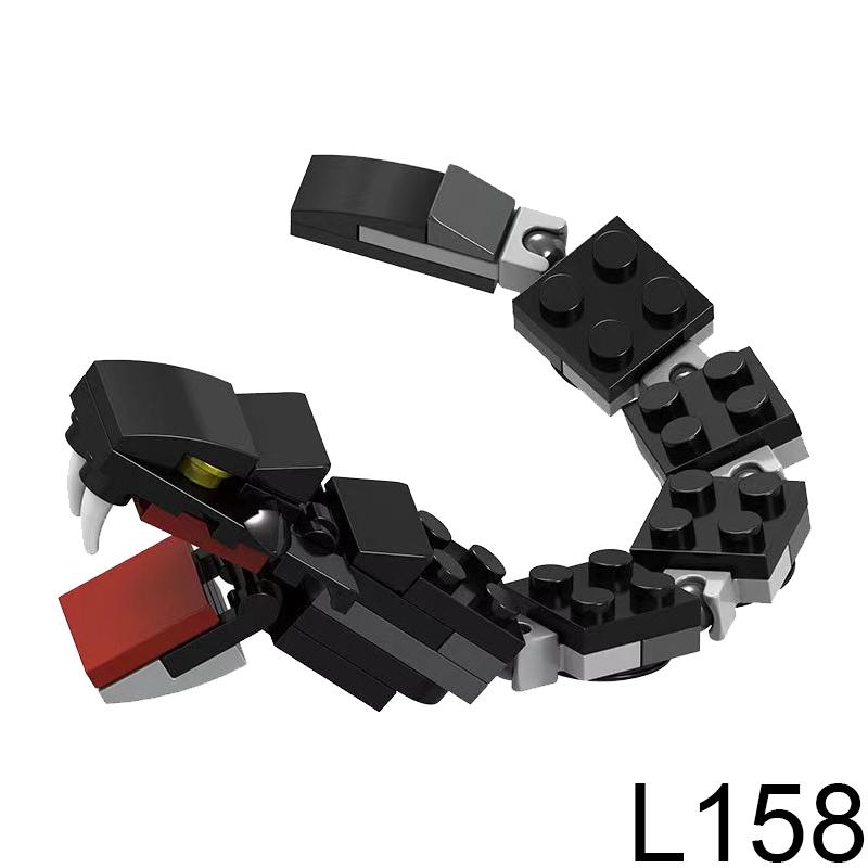 Magic Movies Medieval Animal Figure Building Blocks Dragon Elk Wild Boar Bighorn Sheep Dog Mini Model Bricks Toys DIY Kids Gifts