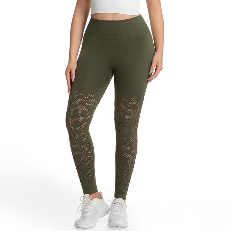 

High-Waisted Tummy Control Yoga Pants for Women - Butt Lifting, Ideal for Outdoor Running & Workouts Medium армія зелений колір