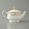 NARUMI Prima Donna Teapot, 790cc, Gold, Stylish, Made in Japan, Gorgeous, Elegant Porcelain, Gift Boxed, 52476-4206