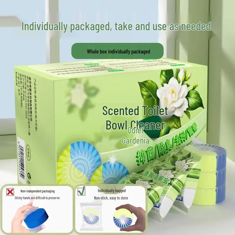 Detergent pentru vase de toaletă: Blocuri Ling - Detartrare și Deodorizare Puternice cu Parfum de Lungă Durată (20 bucăți)