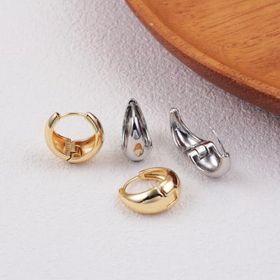 925 Sterling Copper Droplet Shaped European And American Elegant And Simple Temperament Suitable For Girls To Wear