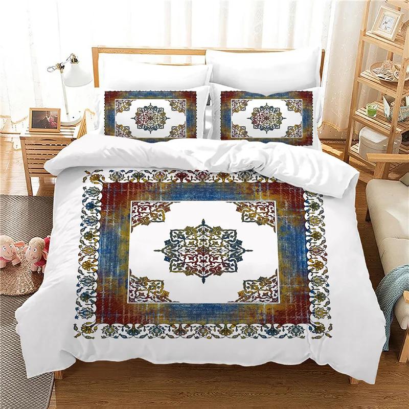 Purple Bohemia Beddings Duvet Cover Sets For Mandala Home Textile Bedroom Bed Cover With Pillowcase Bedclothes Bedset Polyester