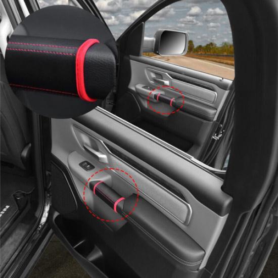 4P Inner Door Handle Leather Case Accessories For Dodge Ram 3500/2500/1500 19-24