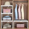 Verstellbare Schrankaufbewahrung, kein Stanzen, Aufbewahrungsregal, platzsparender Kleiderschrank, dekoratives Regal, Schrankhalter für Badezimmer, Küche, Schuhregal, verschiedene Aufbewahrung