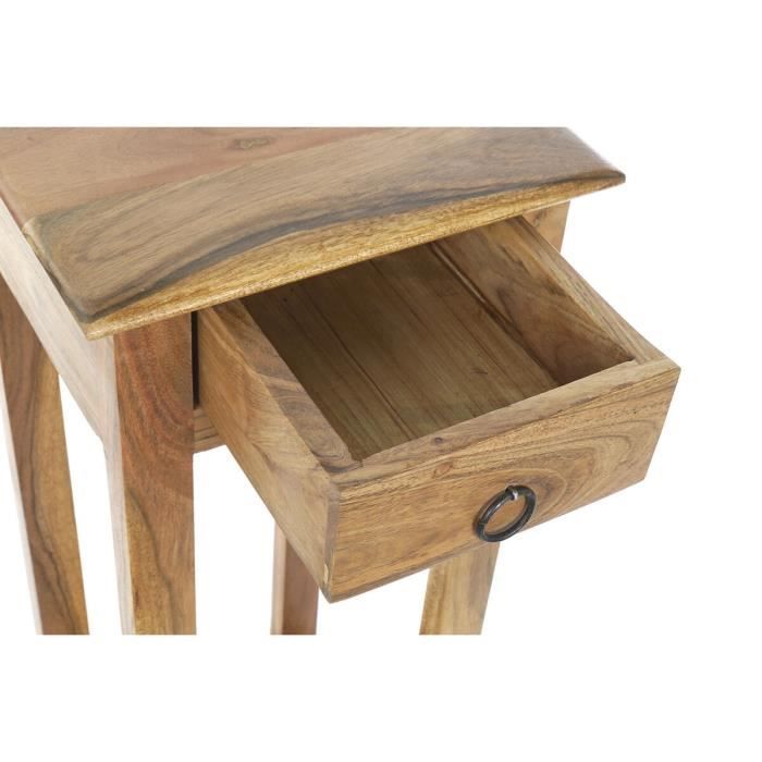 Table D'appoint Acacia 30 X 30 X 86 Cm
