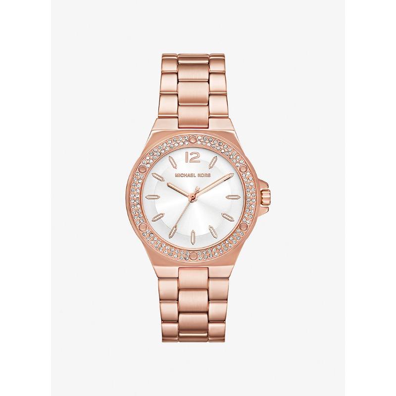 

Часы Michael Kors Lennox с паве, покрытие из розового золота, MKO1187 розового золота