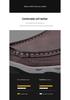 Men's PU Leather Thick Sole Hiking Shoes - Large Size Casual Outdoor Sneakers