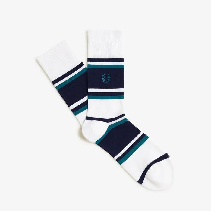 Tennis Stripe Socks (Snow White) (CFPU2612147-129)