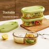 Microwave Safe Glass Lunch Box with Compartments - Ideal for Students and Office Workers