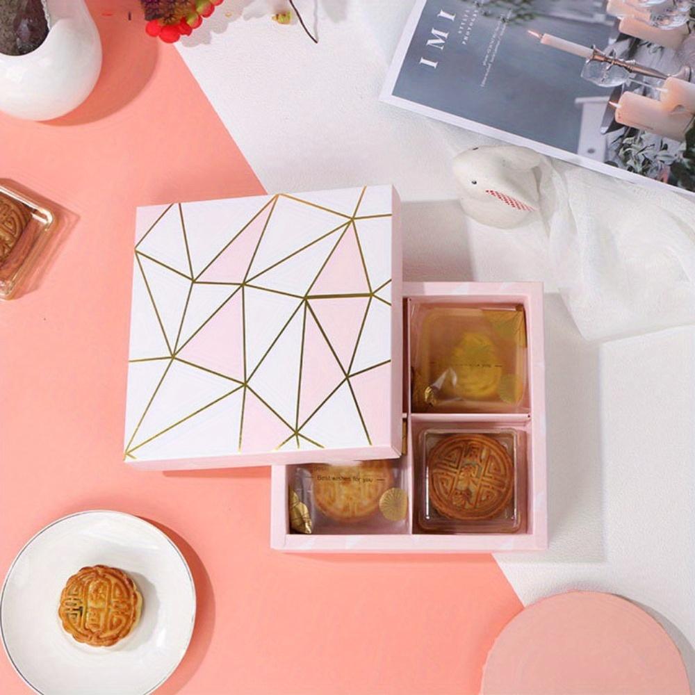 5pcs Pink Gift Box with Lids Paper Rectangle Treat Containers Gift Wrap Boxes for Weddings Birthdays Parties Festivals Treat Boxes for Soap