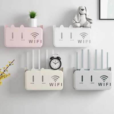 Support de routeur, boîtes de rangement pour routeurs Wi-Fi, boîte de rangement Wi-Fi murale pour ranger les câbles, conteneur, cage murale suspendue