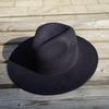 Cappello a Cilindro Jazz in Lana Blu Navy da Uomo e Donna Autunno Inverno a Tesa Larga in Feltro Retrò Francese a Tesa Larga Coreano Britannico