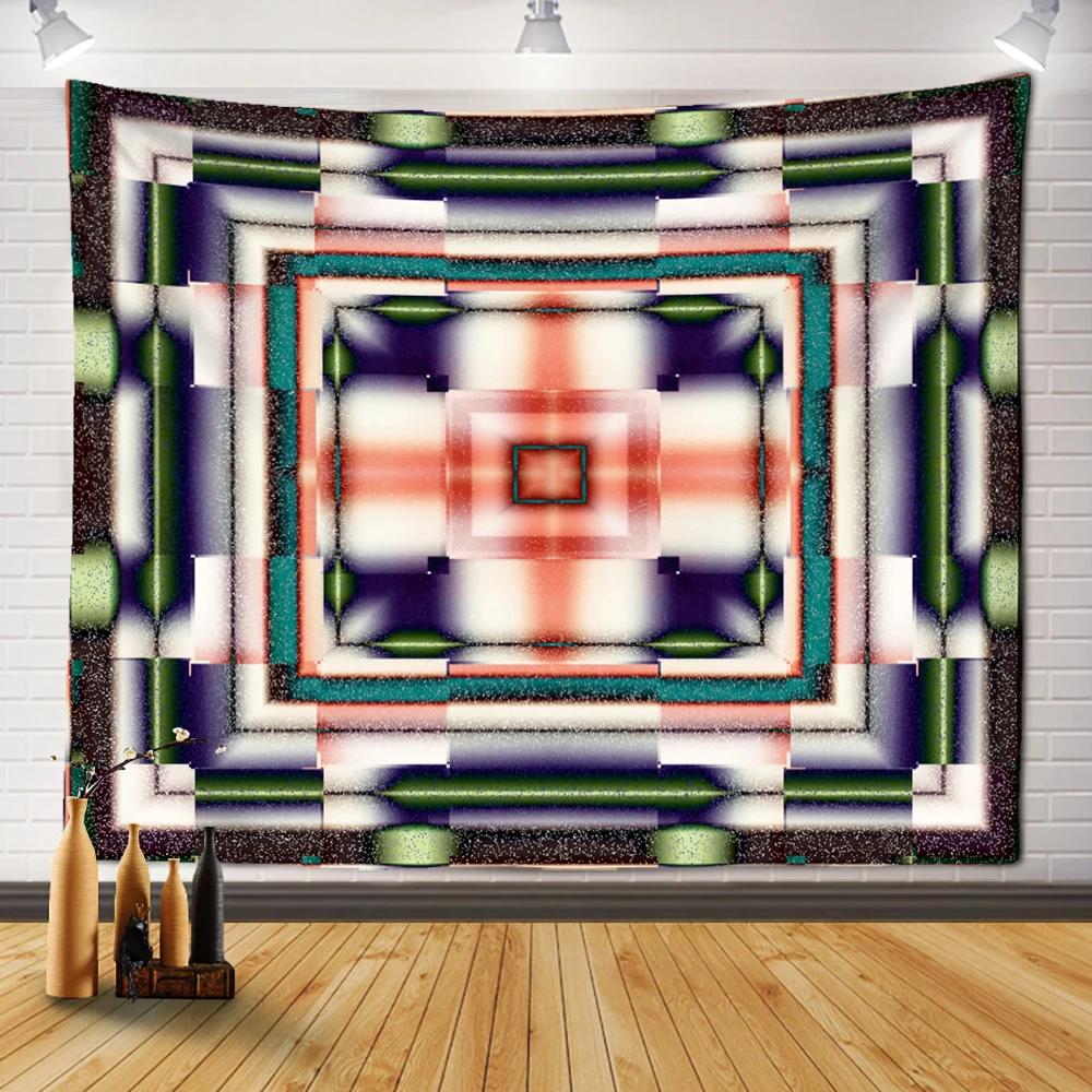 Boho Style Living Room Psychedelic Witchcraft Dorm Sheets Home Decor Colorful Mandala Tapestry Wall Hanging