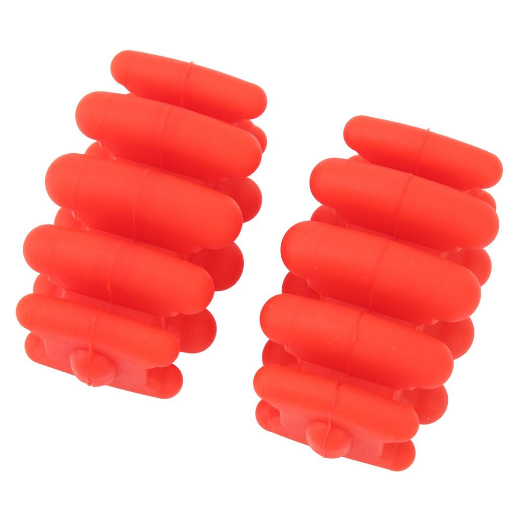 Buestabilisator Silikon Universell Vibrasjonsdemper Compoundbue Lemmer Støtdemper 2 stk Rød