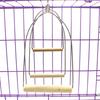 Parrot Wooden Perch Safe Healthy Training Stand Hanging Swing Toys Bird Supplies To Relieve Boredom