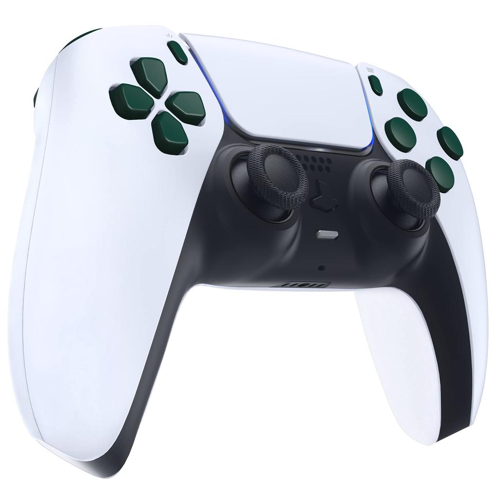 eXtremeRate Replacement for PS5 Controller Share Optional Face Full Button Set for PlayStation 5 Controller Not D-Pad (BDM-010 & 020), R1, L1, R2, L2,