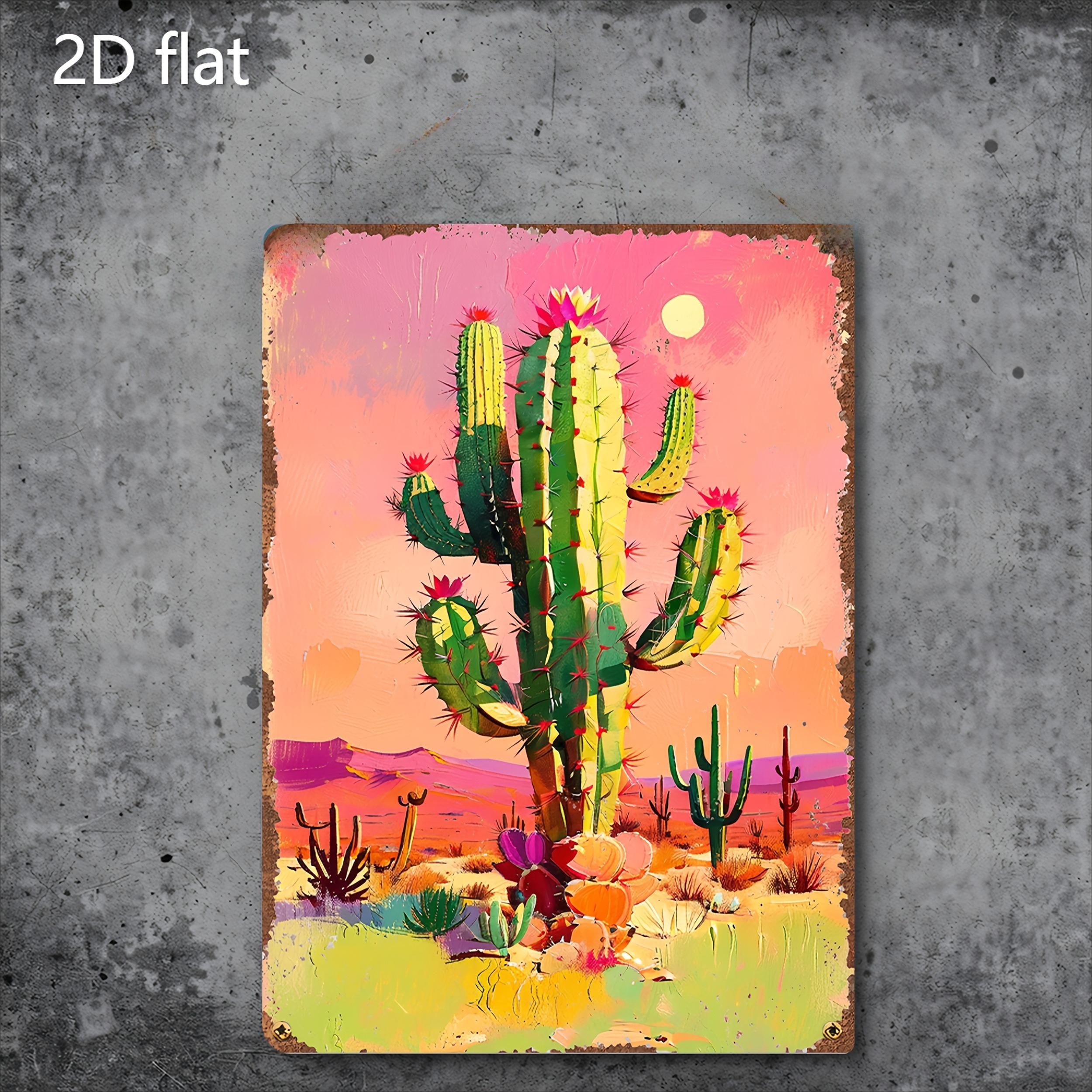 

2D Плоский Ретро Логотип - Рустикальный Декор для Дома/Улицы, Искусство, Канцелярские Товары для Дома/Офиса, Изображения Заката 20x30cm（7.8x11.8inch）