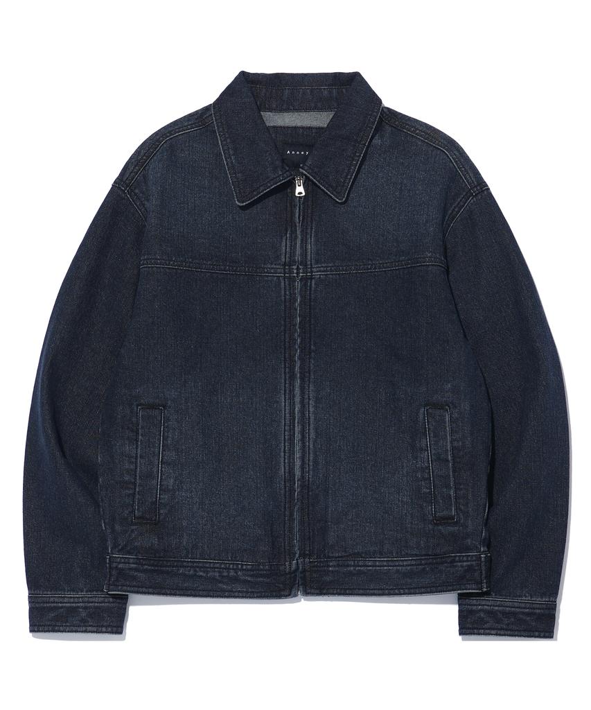 Annoyed Brushed Wash Denim Jacket Lq1Ju012_Dark Indigo