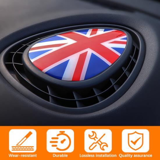 Union Jack Car Dashboard Air Outlet Vent Cover Trim For Cooper S F54 F56 F57....