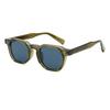 Vintage Rivet Oval Sunglasses Women Men Luxury Leopard Print Anti Blue Light Eyewear Fashion Sun Glasses