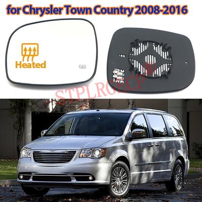 Replacement Heated Side Mirror Glass for Car with Plate for Chrysler Town & Country 2008-2016