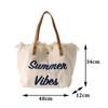 Yogodlns Canvas Women Handbags Large Tote Beach Shopping Bags Underarm Shoulder Bag For Female Casual Top-Handle Bags