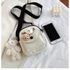 Cute soft girl vintage girl messenger bag simple retro student canvas small bag mobile phone bag