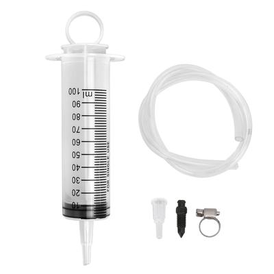 Motorcycle Hydraulic Disc Brake Bleed Kit 100ML Syringe 50cm Hose Universal for Motorbikes Scooters