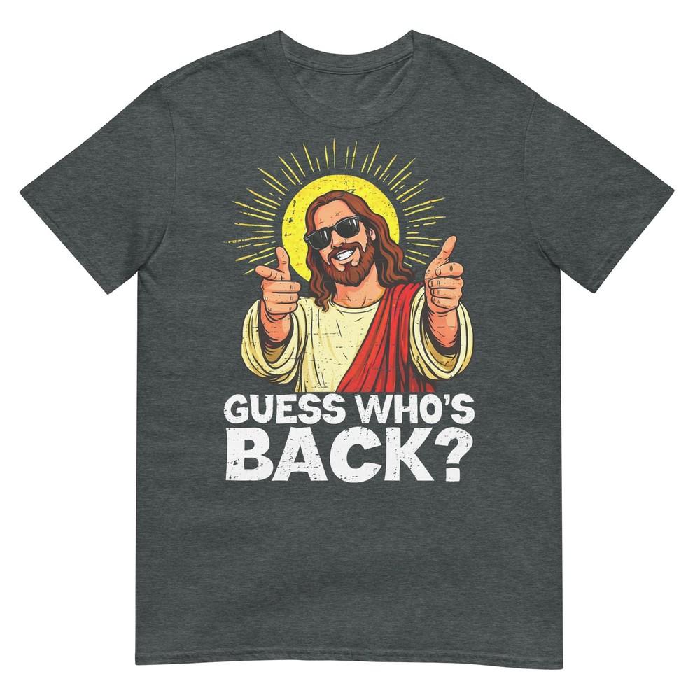 Funny Easter Guess Whos Back Jesus Religious Unisex Unisex Kids Tshirt