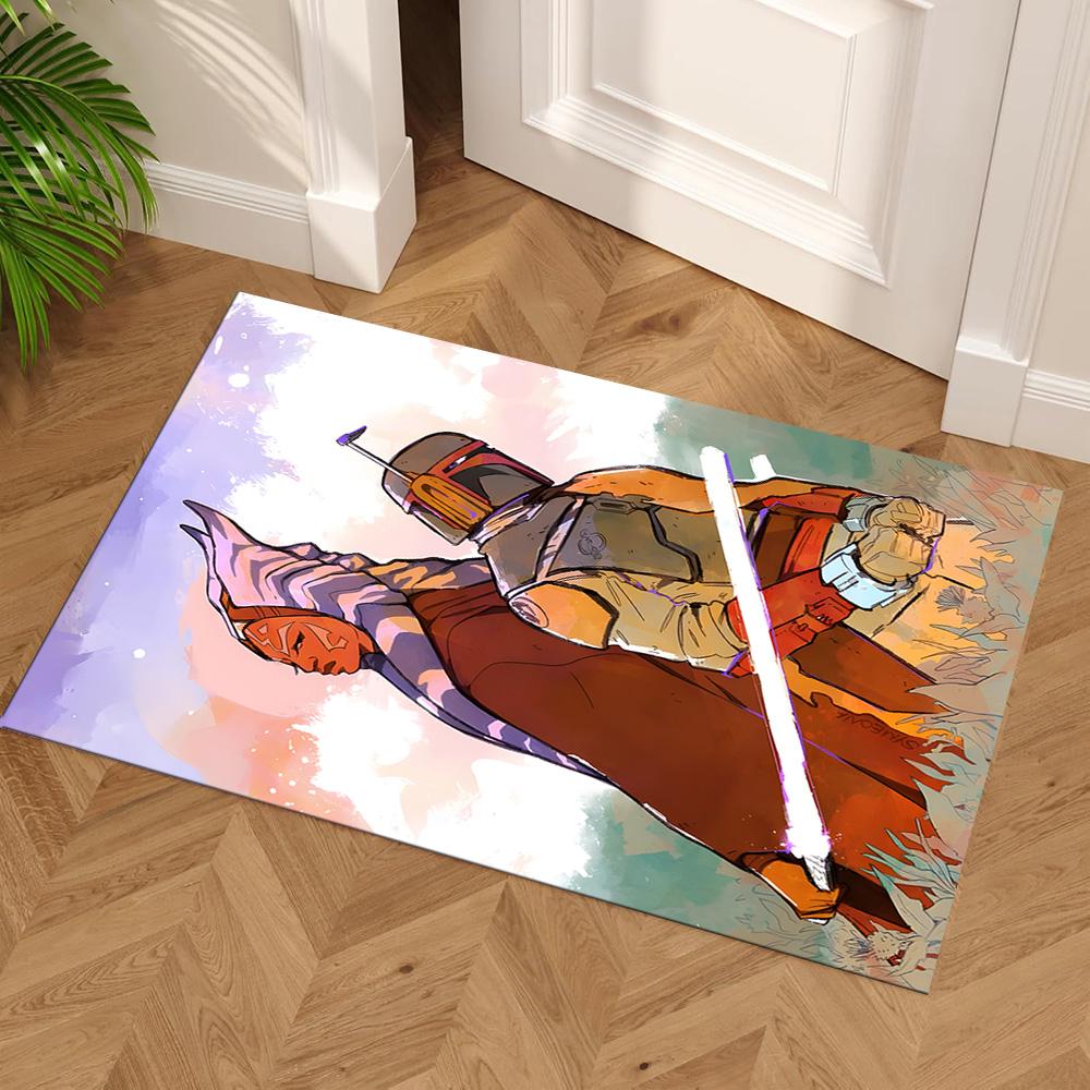 Star Wars Floor Mat Suitable for Foyer Game Room Bedrooms Balcony Anti-slip Rug Office Home Decor Luxury Gift for Birthday, Christmas, Wedding