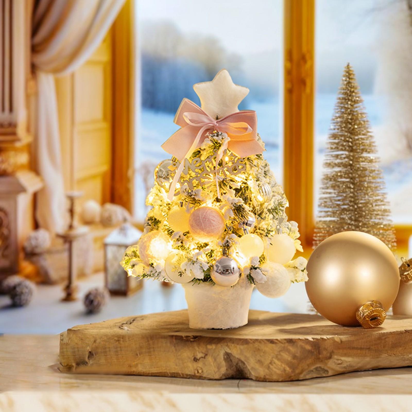 

Рождественский стол Светодиодная рождественская елка Светящиеся елочные украшения Праздничные украшения Рождественские украшения Украшения для стола Украшения One Size розовый