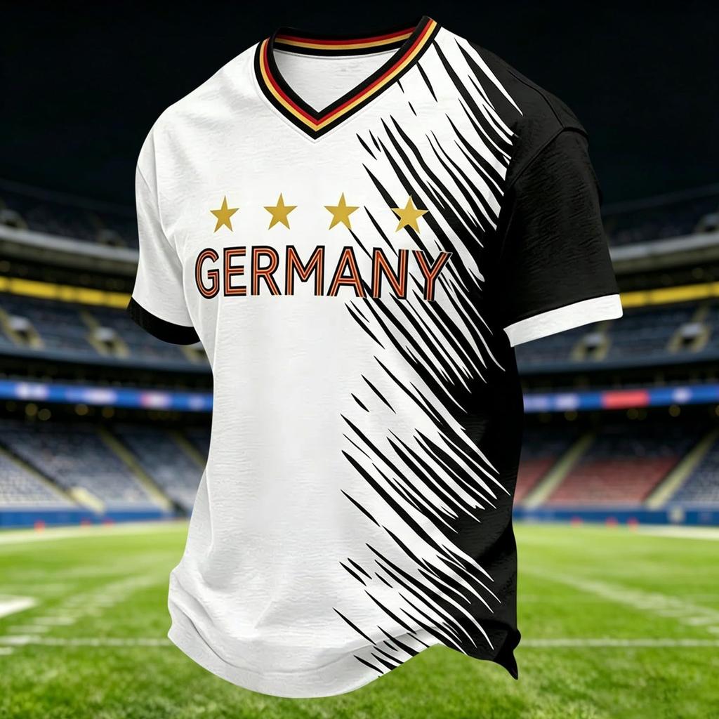 Men's Casual Short Sleeve T-Shirt Lightweight Breathable Fabric Crew Neck Printed Graphic Tee for Everyday Wear and Outdoor Activities