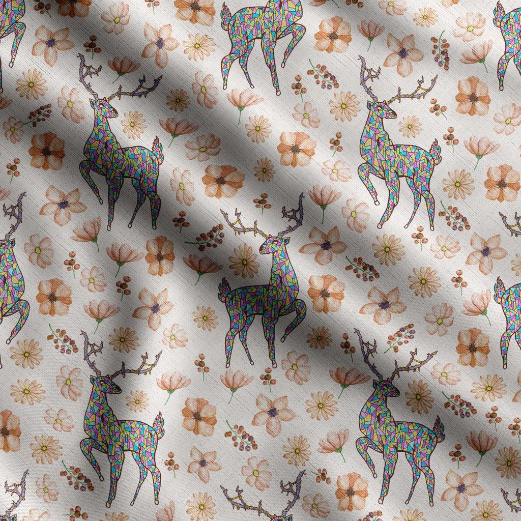 Soimoi Animals Print,  Cotton Cambric, Quilting Fabric Sold by The Yard 42 Inch Wide, Medium Weight Cotton Fabric, Sewing  Supplies,