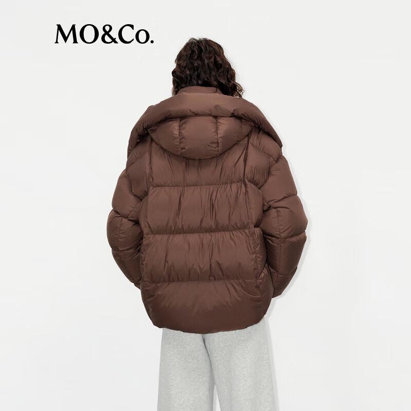 MO&Co. 2024 Winter Detachable Hood Puff Down Jacket