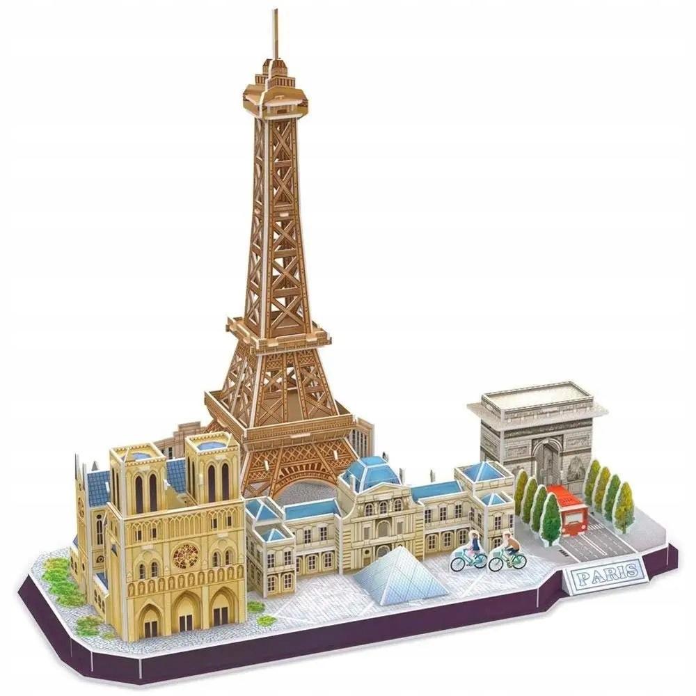 Cubic fun puzzle 3d przestrzenne city line paris 114 elementów mc254h