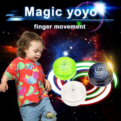 Magic Yoyo D1 Poly Carbonate Plastic Loop Yo Yo Narrow Plain Shaft Star Burst System with Spinning String for Kids