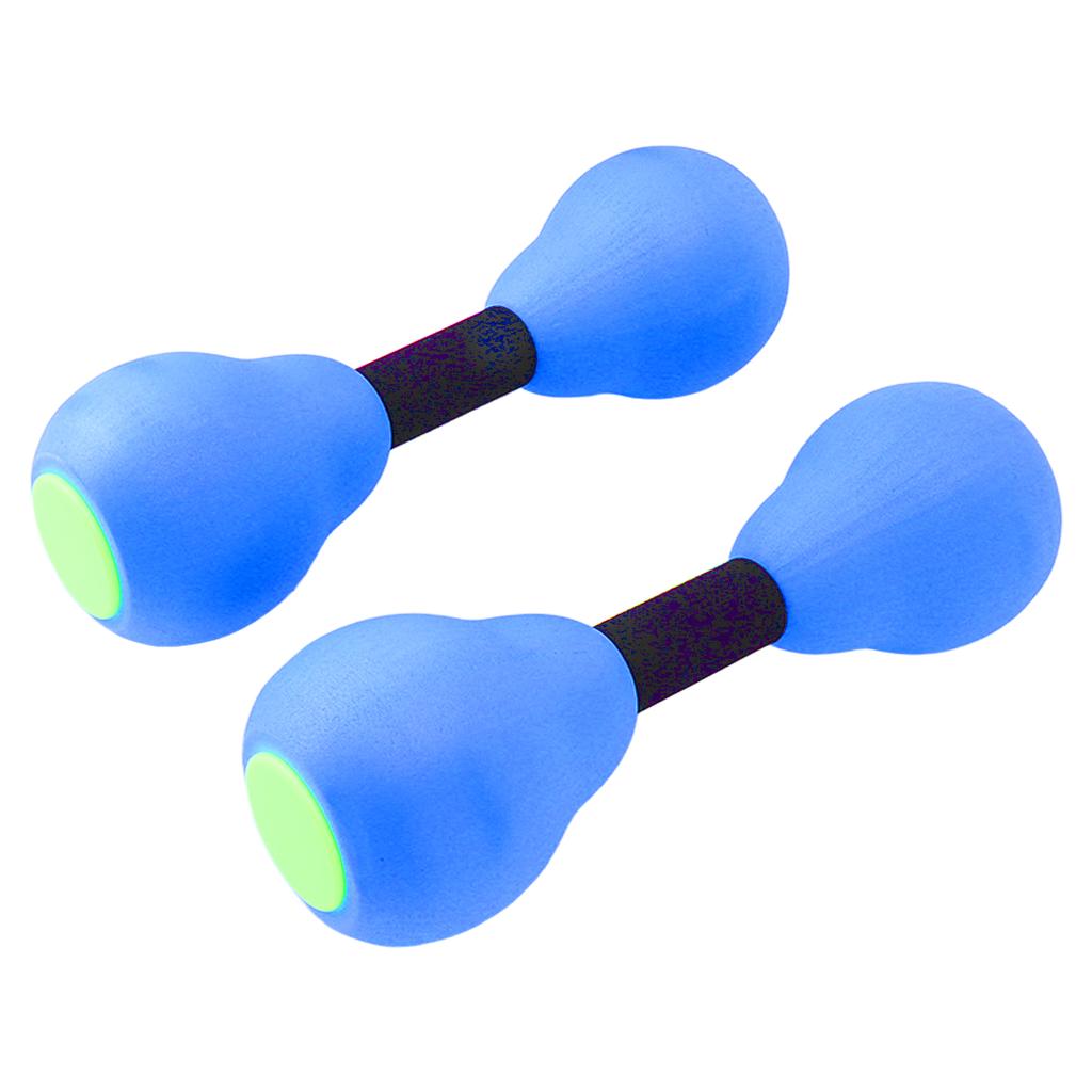 Women Aquatic Dumbbells Floating Muscle Building Quickly Drying Water Weights for Fitness Blue