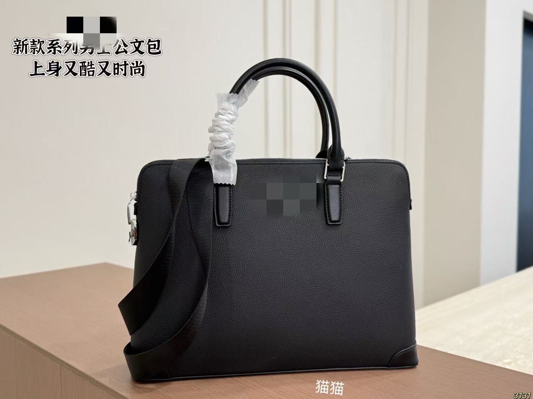 New men s handbag horizontal business briefcase Oxford cloth large capacity shoulder messenger bag men s bag computer bag 37*28cm чёрный