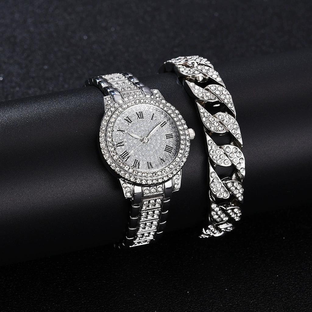 Ladies Watch Diamond Jewelry Watch, Women's Watch Quartz Watch Digital Watch Necklace Watch Set