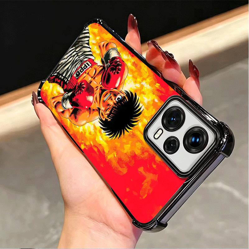 Hajime No Ippo Anime Plating Phone Case For Xiaomi Poco X5 X6 X7 X8 Pro Max F8 Ultra F7 M8 M7 M5S Redmi 15C 15 14C 13C 13 X3 12C