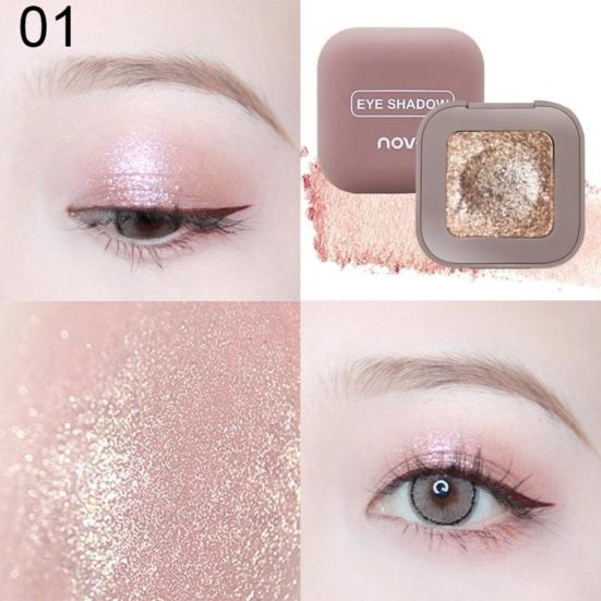 Enkel farge vanntett perleskimrende fingertupp øyenskygge Glitter Powder Makeup