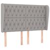 VidaXL Headboard with Ears Light Grey 163x23x118-128 Cm Fabric3118298
