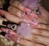 Thick and Hard Artificial Fingernails Square and Long Manicure False Nails with Glue Stickers  Press on Nails