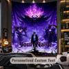 Personalized Wall Tapestry,Solo Leveling Custom Printed Name, Fabric Wall Art For Indoor Room Backdrop