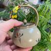 Chinese Hand-painted Butterfly Orchid Ceramic Teapot Small Capacity Handmade Tea Pot Beauty Tea Infuser Kettle Household Tea Set