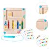 Montessori Toys Early Educational Maze Borad for Kids 1 2 3 Years Old Travel Single Player