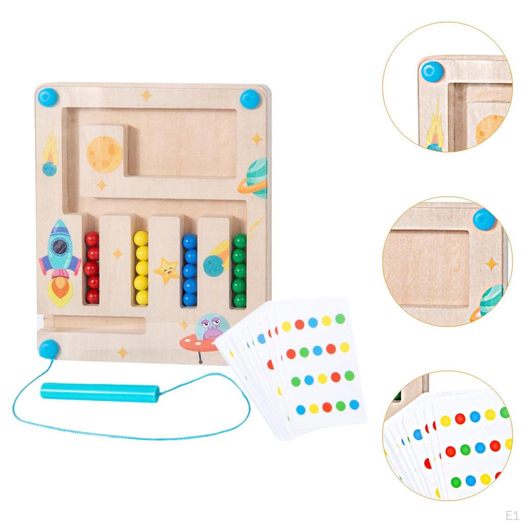 Montessori Toys Early Educational Maze Borad for Kids 1 2 3 Years Old Travel Single Player