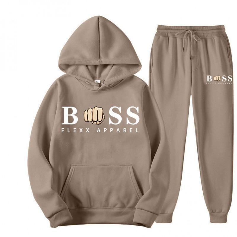 Mens Oversized Hooded Long Sleeve Sweatshirt Casual Printed Fleece-Lined Pullover Sportswear